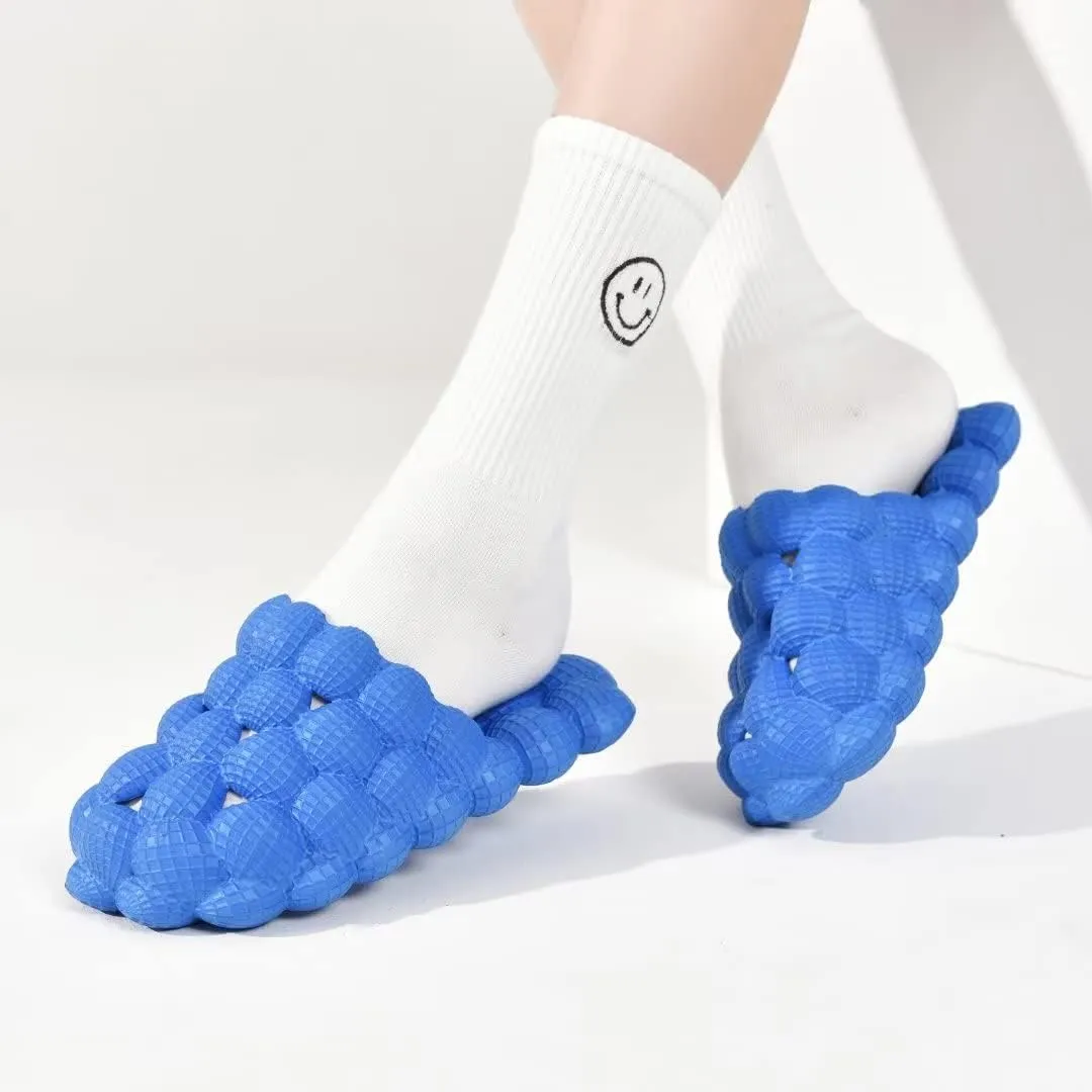Cheval Unisex Bubble Slides for Kids, Massage Golf Ball Shoes Slides, Funny Lychee Bubble Slippers for Spa, Bedroom, Gym, Shower, Beach,Bath