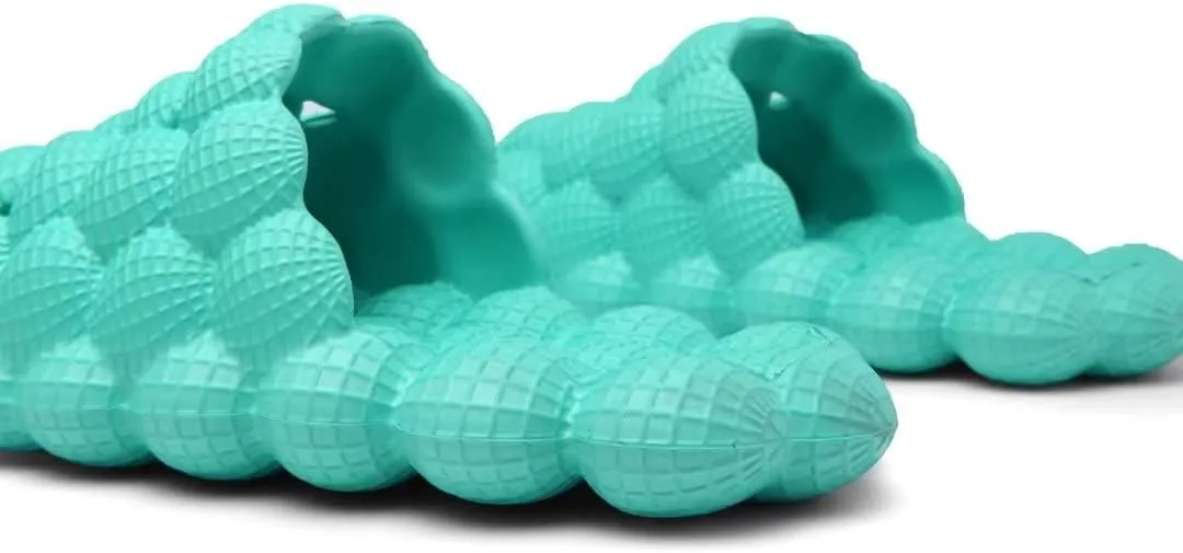 Cheval Unisex Bubble Slides for Kids, Massage Golf Ball Shoes Slides, Funny Lychee Bubble Slippers for Spa, Bedroom, Gym, Shower, Beach,Bath