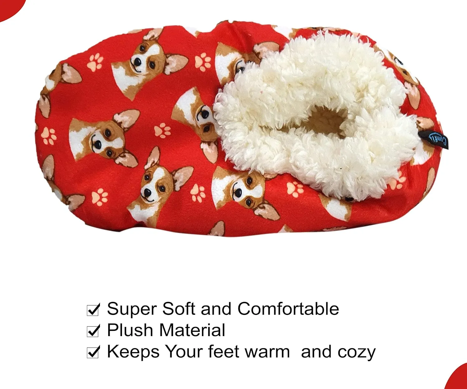 Chihuahua Super Soft Womens Slippers - One Size Fits Most - Cozy House Slippers - Non Skid Bottom - perfect for Chihuahua gifts