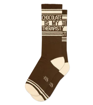 Chocolate Is My Therapist Unisex Crew