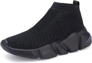 CHUI Boys Girls Breathable Sneakers Mesh Lightweight Easy Walk Casual Slip-On Athletic Running Walking Shoes