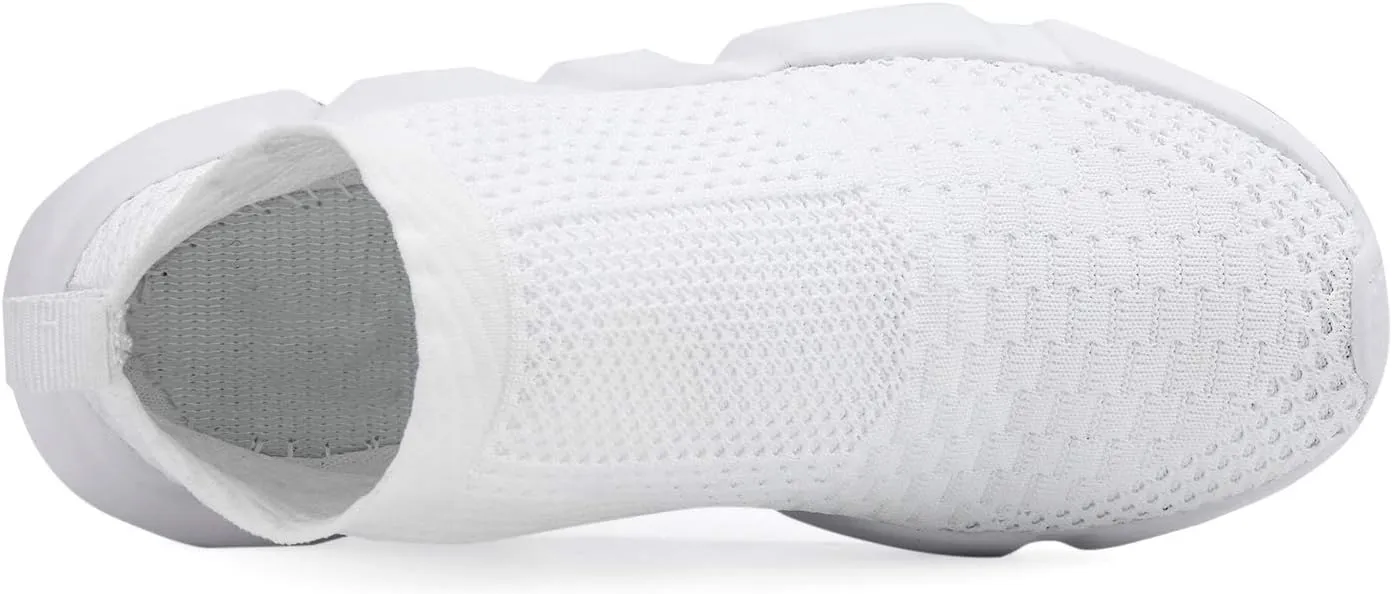 CHUI Boys Girls Breathable Sneakers Mesh Lightweight Easy Walk Casual Slip-On Athletic Running Walking Shoes