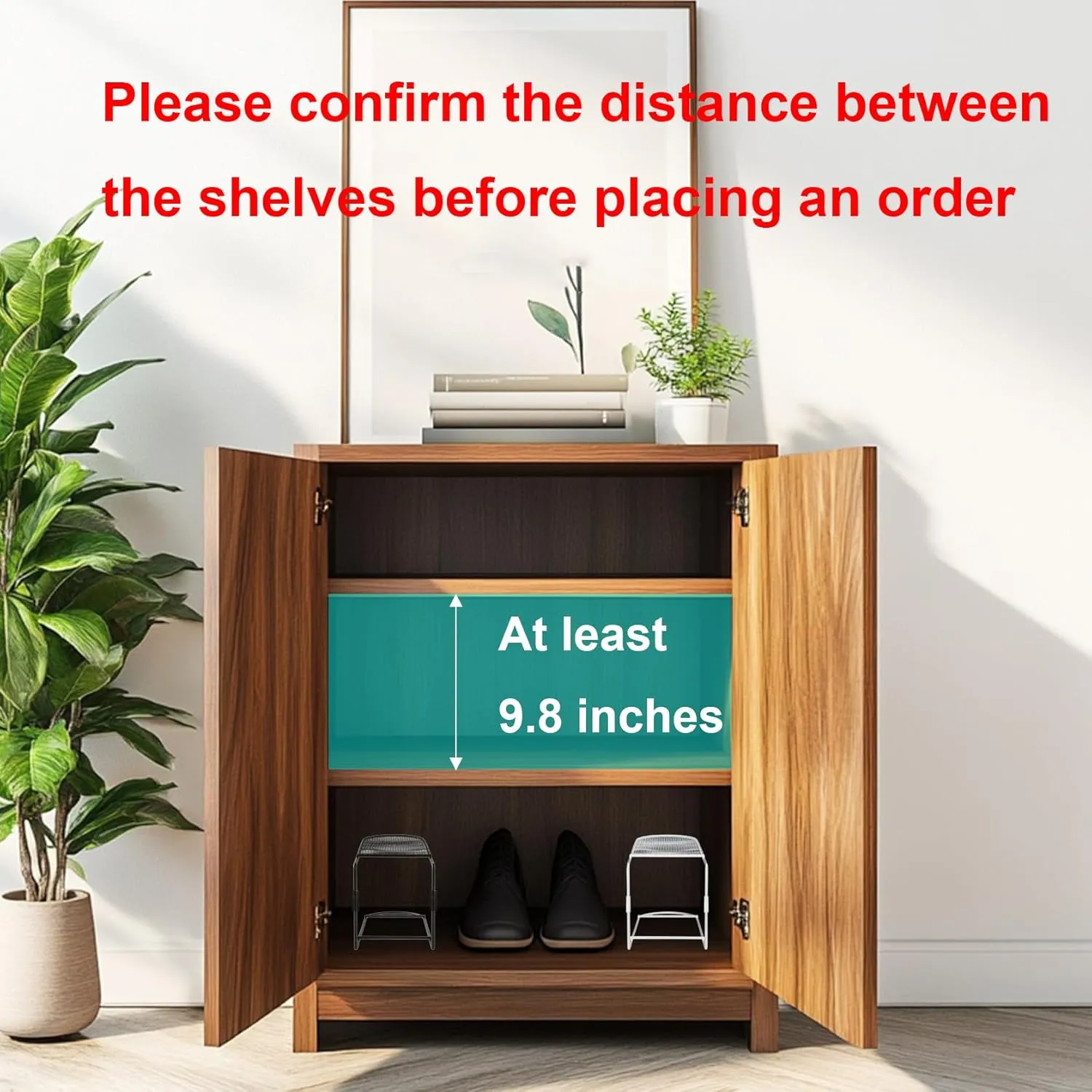 CiBiZi Shoe Slots Organizer Shoe Space Saver Organizador de Zapatos Metal Shoe Stackers for a Pair of Shoes Double Layer Shoe Holder Shoe Storage Closet Organizers 12PACK Black
