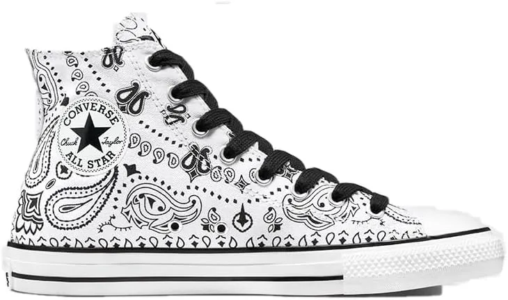 Converse Cons Unisex Chuck Taylor All Star Pro High Top White/Black/White 9.5 Men/Women 11.5