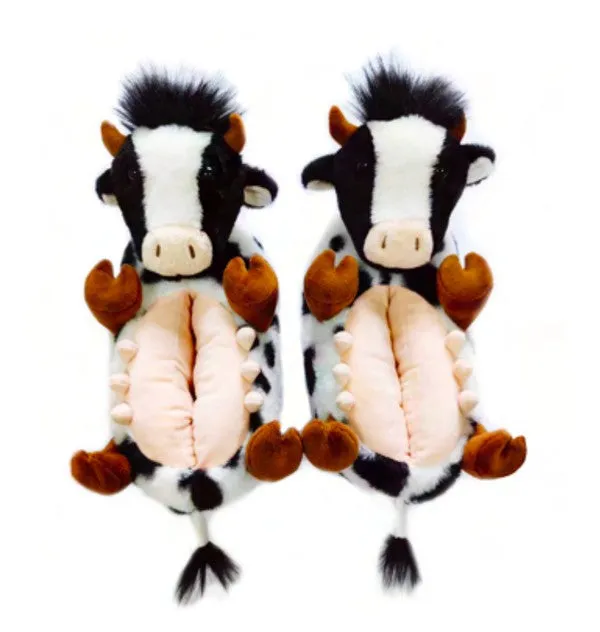 Cow Fuzzy Slippers