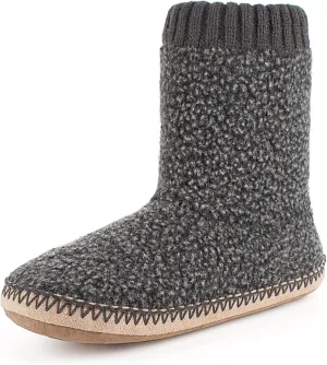Cozy Boot Slippers for Men Indoor, Fuzzy House Shoes with Non Slip Gripper Soles, Soft Warm Moccasin Socks, Winter Gifts for Christmas Unique