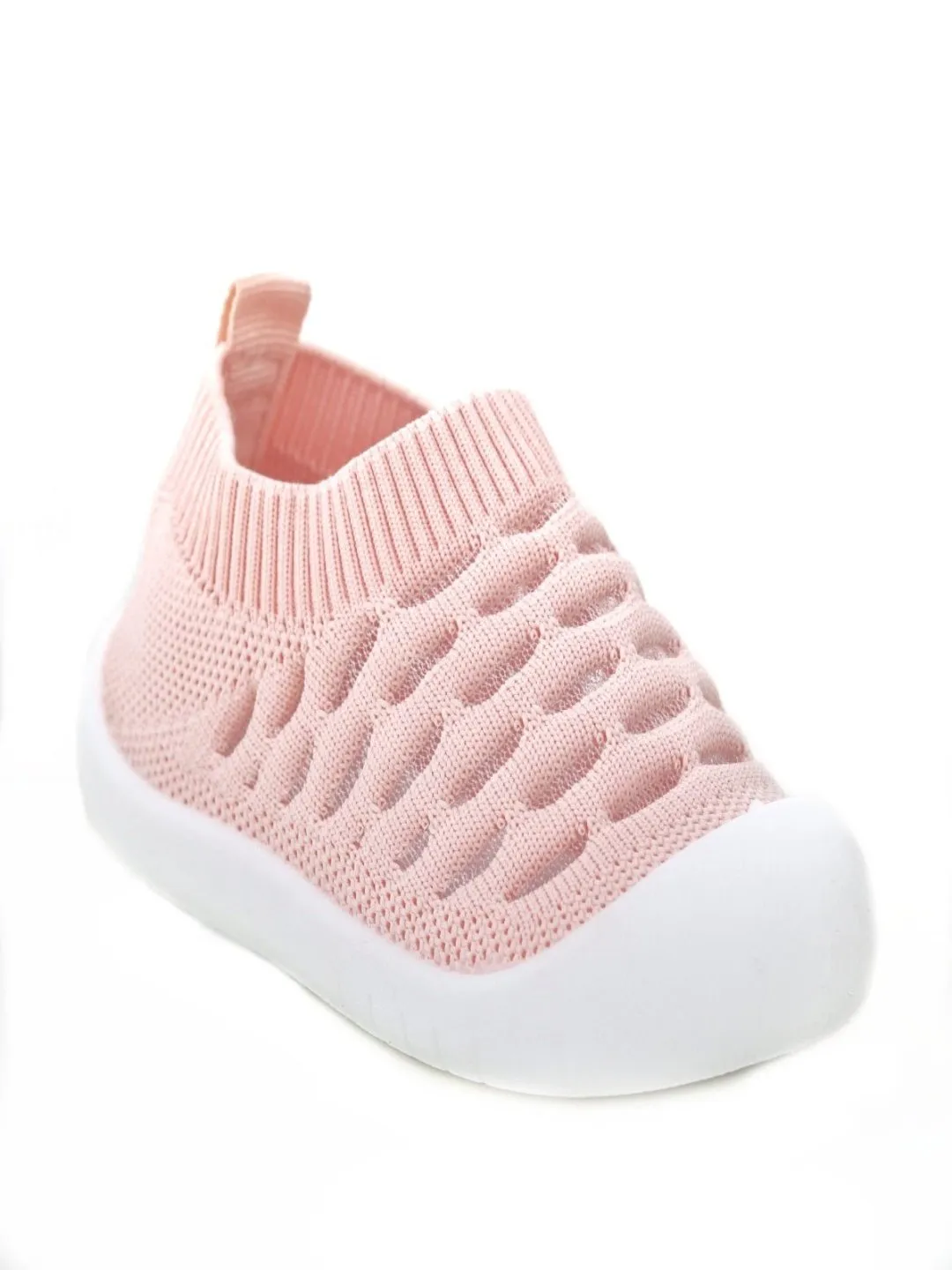 Cozy Peach Patterned Shoe Socks for Girls