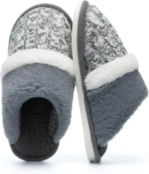 Cozy Slippers for Women Indoor and Outdoor Fuzzy House Shoes with Memory Foam Anti-Skid Sole Gifts for Women Mom Ladies