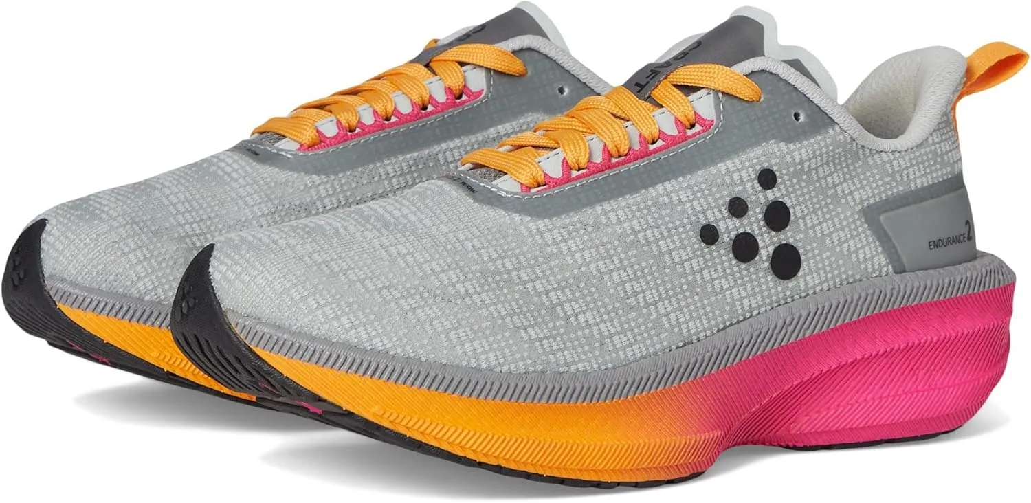 Craft Women's Endurance 2 Sneaker, Platnum-Sour, 6.5