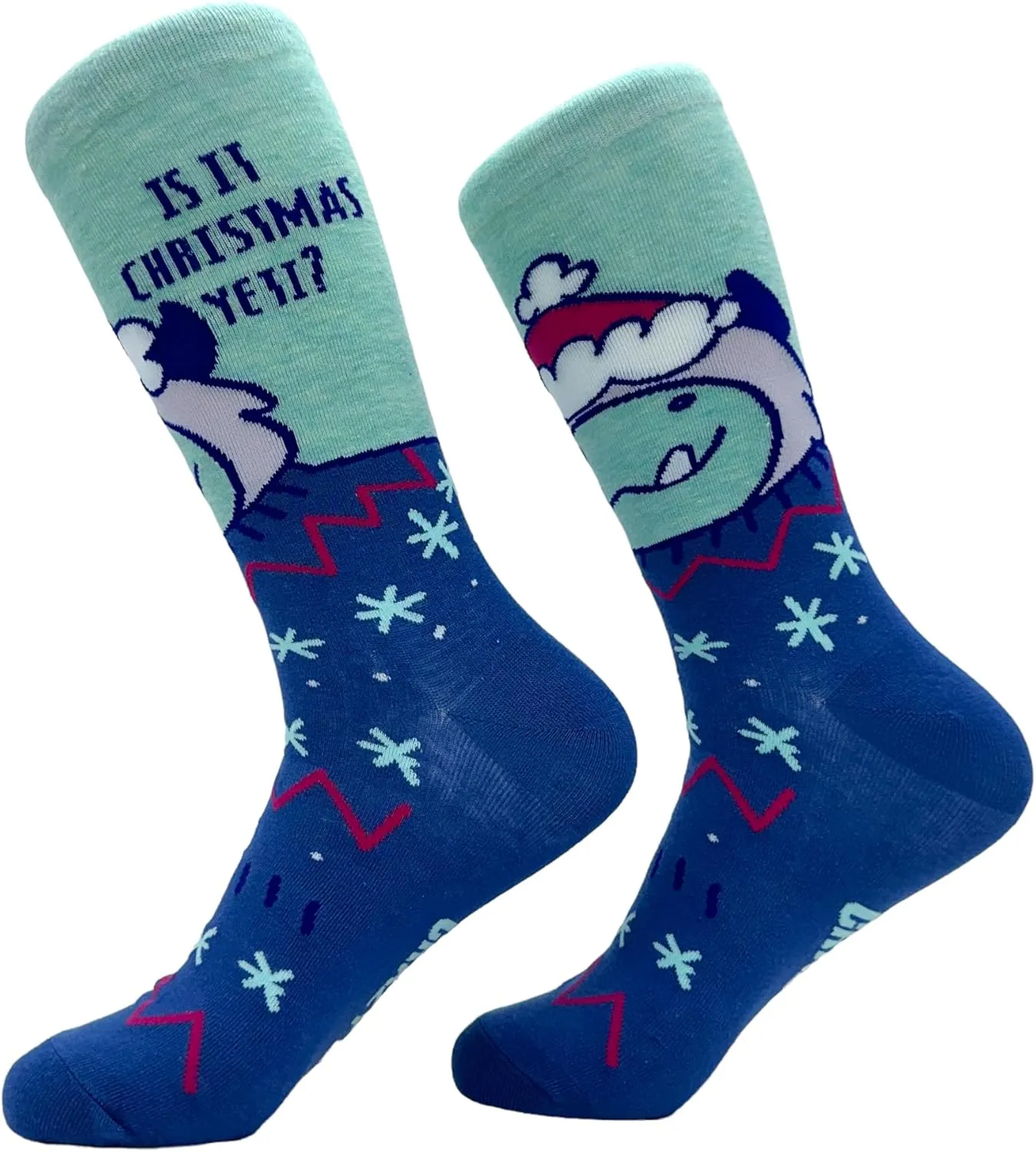 Crazy Dog Womens Christmas Socks Cute Cozy Festive Xmas Socks for the Holidays