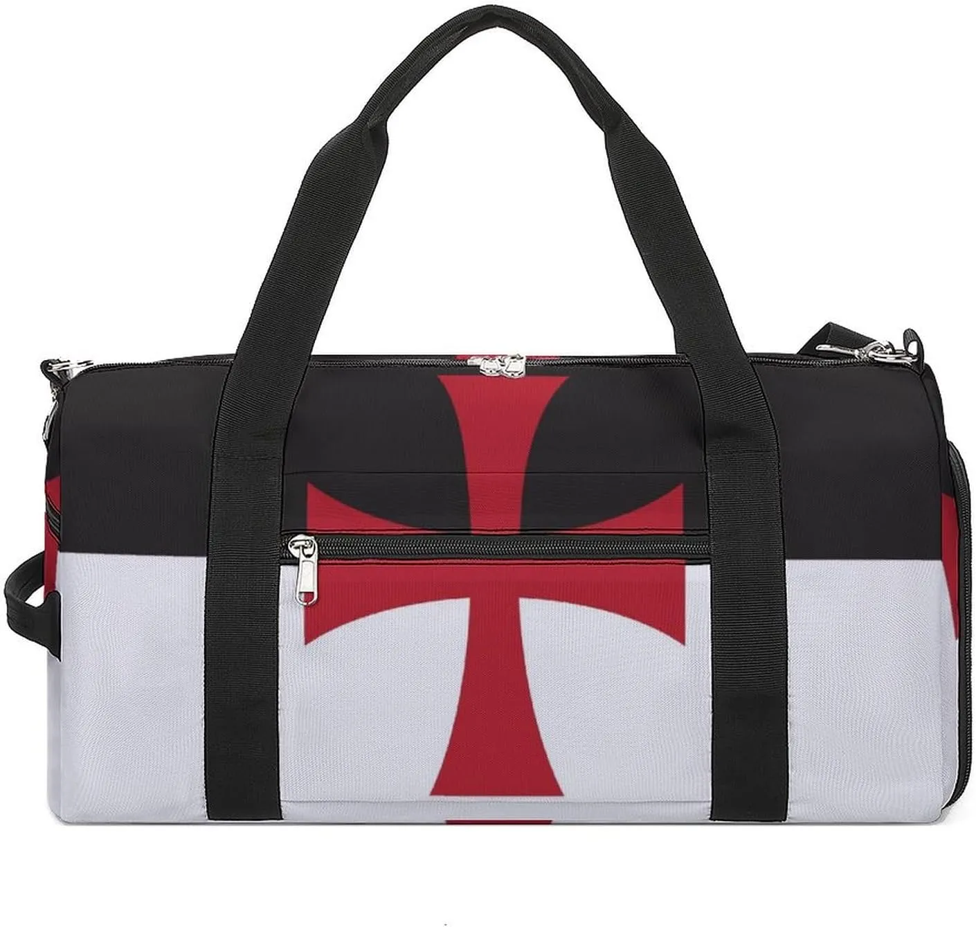 Crusaders Knights Templar Flag Gym Bag-Workout Organizer with Water Resistant Compartments for Gym Lovers, style-33-6