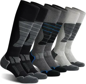 CS CELERSPORT 2/3/4 Pack Ski Socks for Men and Women Skiing, Snowboarding, Winter Performance Socks