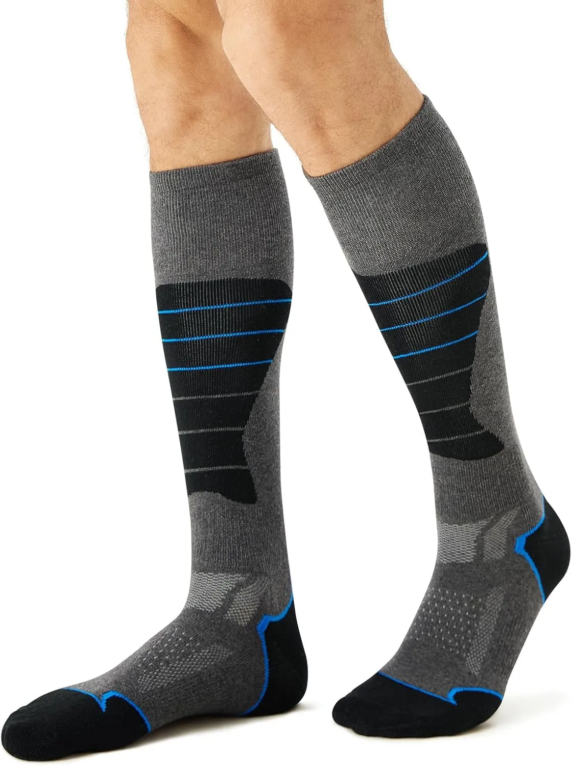 CS CELERSPORT 2/3/4 Pack Ski Socks for Men and Women Skiing, Snowboarding, Winter Performance Socks