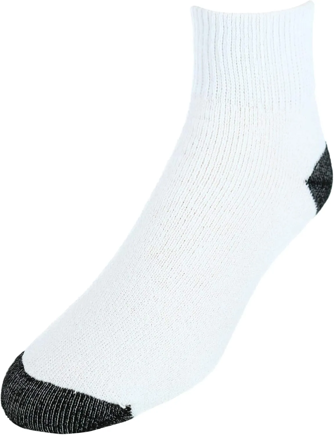 CTM® Men's Cotton Blend Ankle Socks (4 Pair Pack)