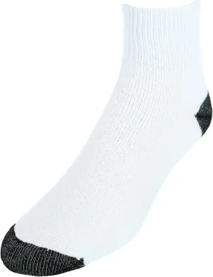 CTM® Men's Cotton Blend Ankle Socks (4 Pair Pack)