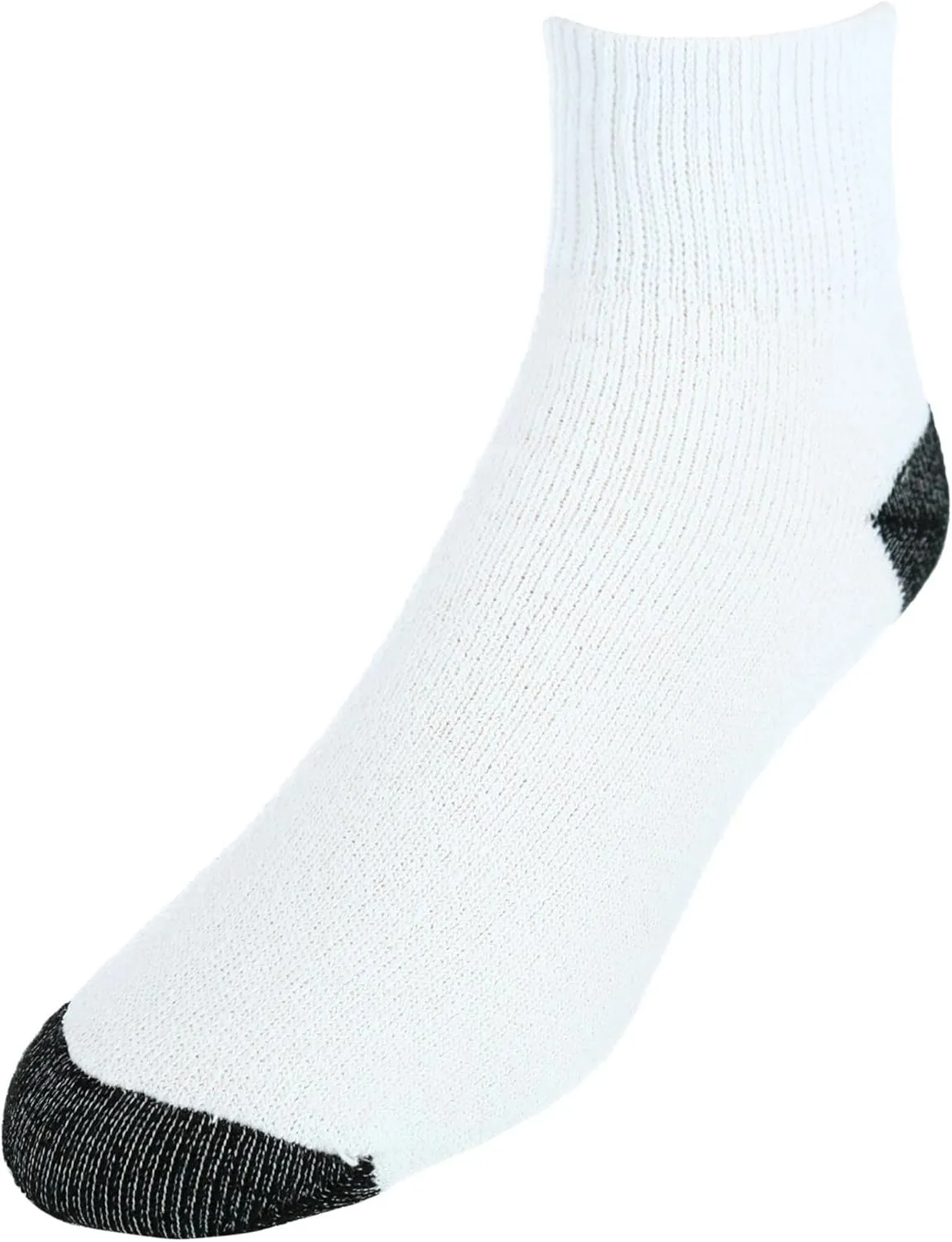 CTM® Men's Cotton Blend Ankle Socks (4 Pair Pack)