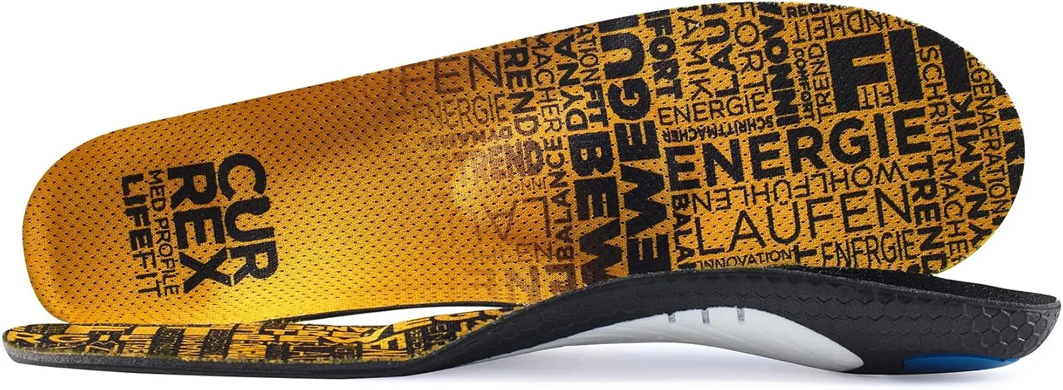 CURREX LIFEFIT - Everyday Comfort & Support Insole, Ball of Foot Support, Foot and Heel Relief, Metatarsal Cushioning Insert for Work and Casual Walking Shoes, Men and Women