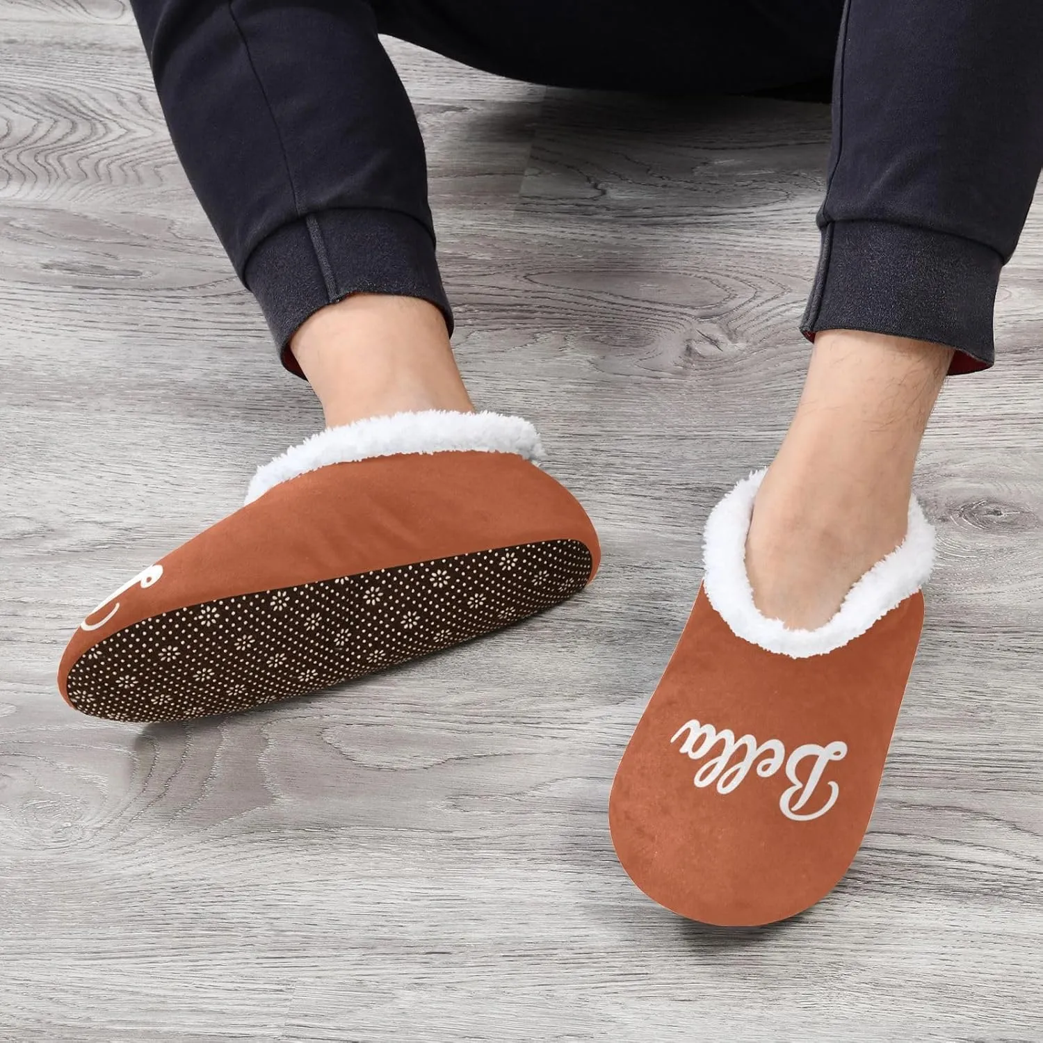 Custom House Slippers for Women Men Personalized Non-Slip Soft Sole Slippers