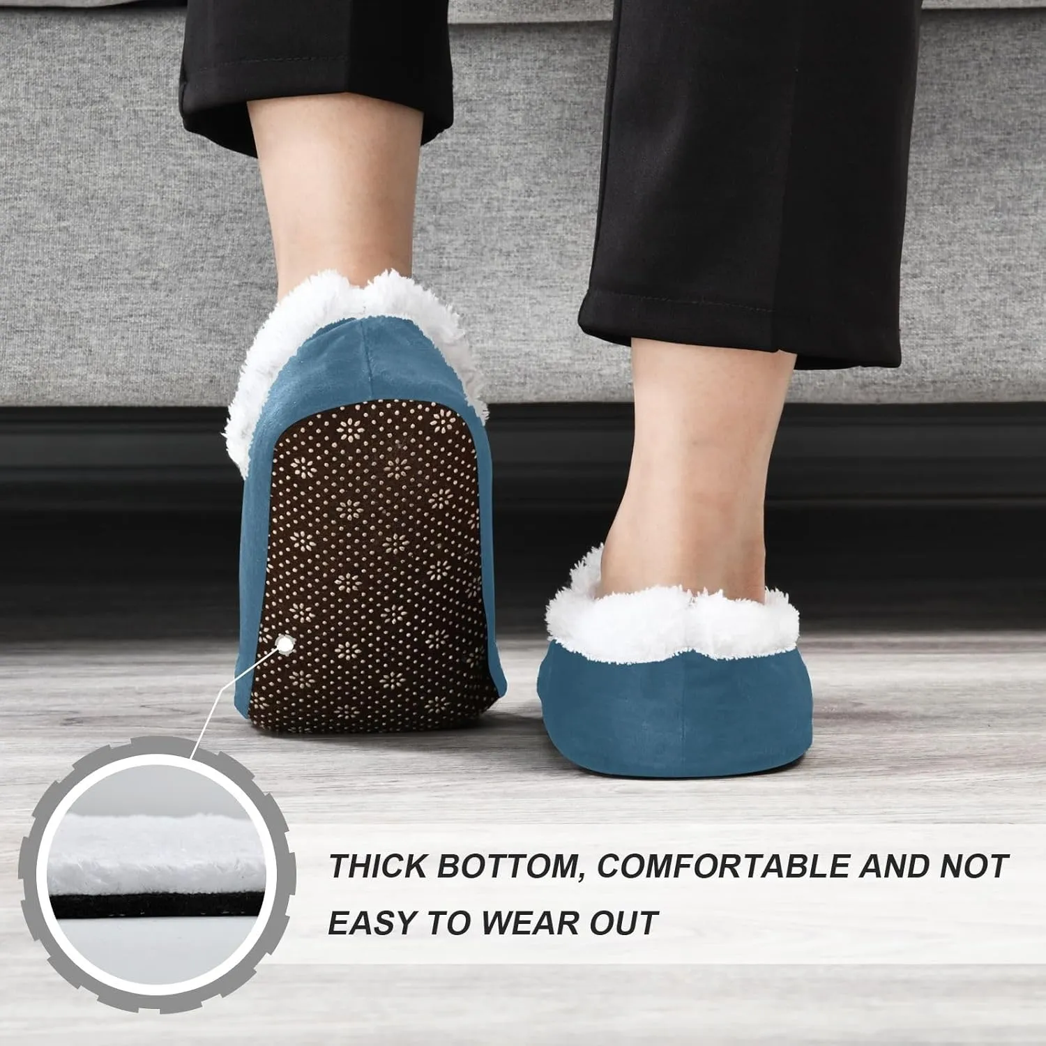 Custom House Slippers for Women Men Personalized Non-Slip Soft Sole Slippers