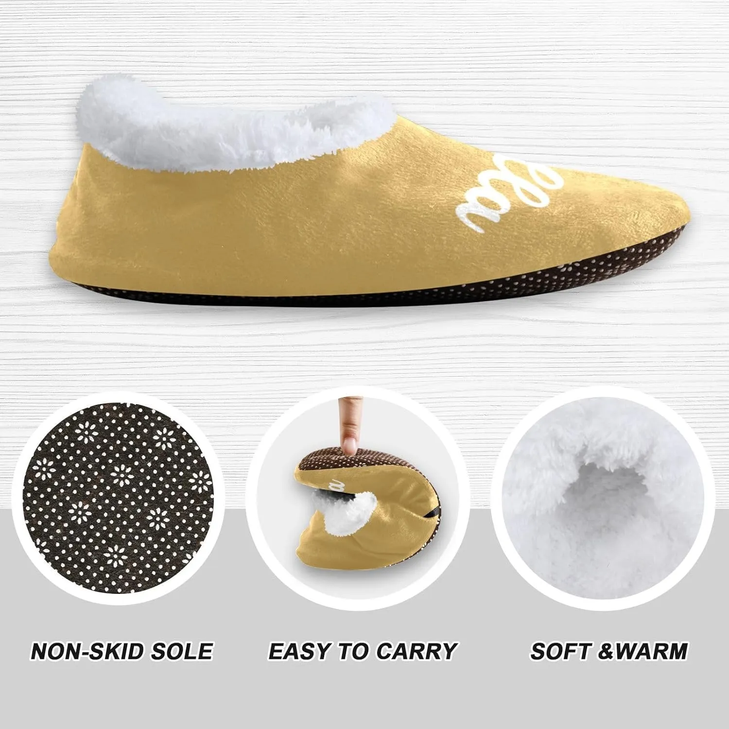 Custom House Slippers for Women Men Personalized Non-Slip Soft Sole Slippers
