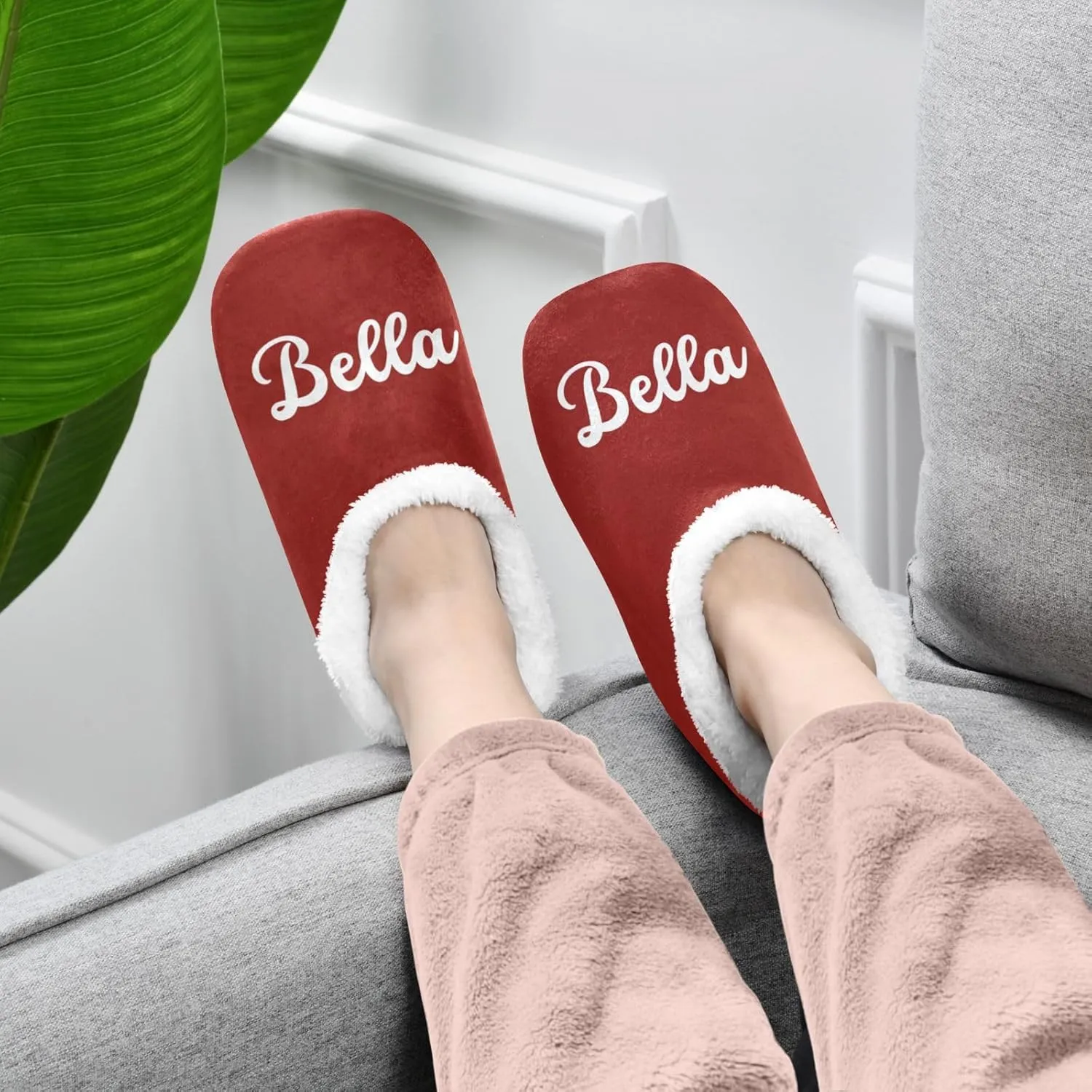 Custom House Slippers for Women Men Personalized Non-Slip Soft Sole Slippers