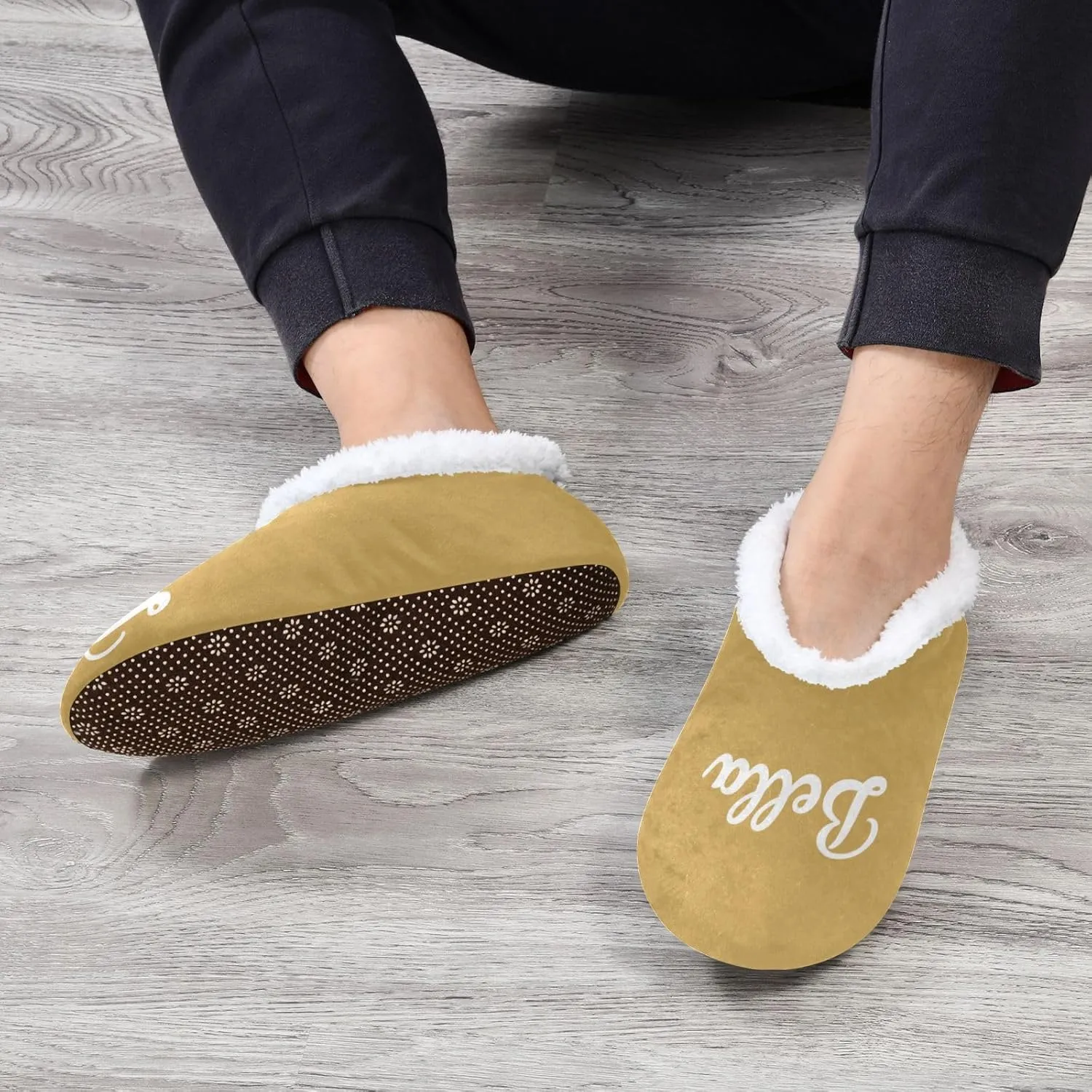 Custom House Slippers for Women Men Personalized Non-Slip Soft Sole Slippers