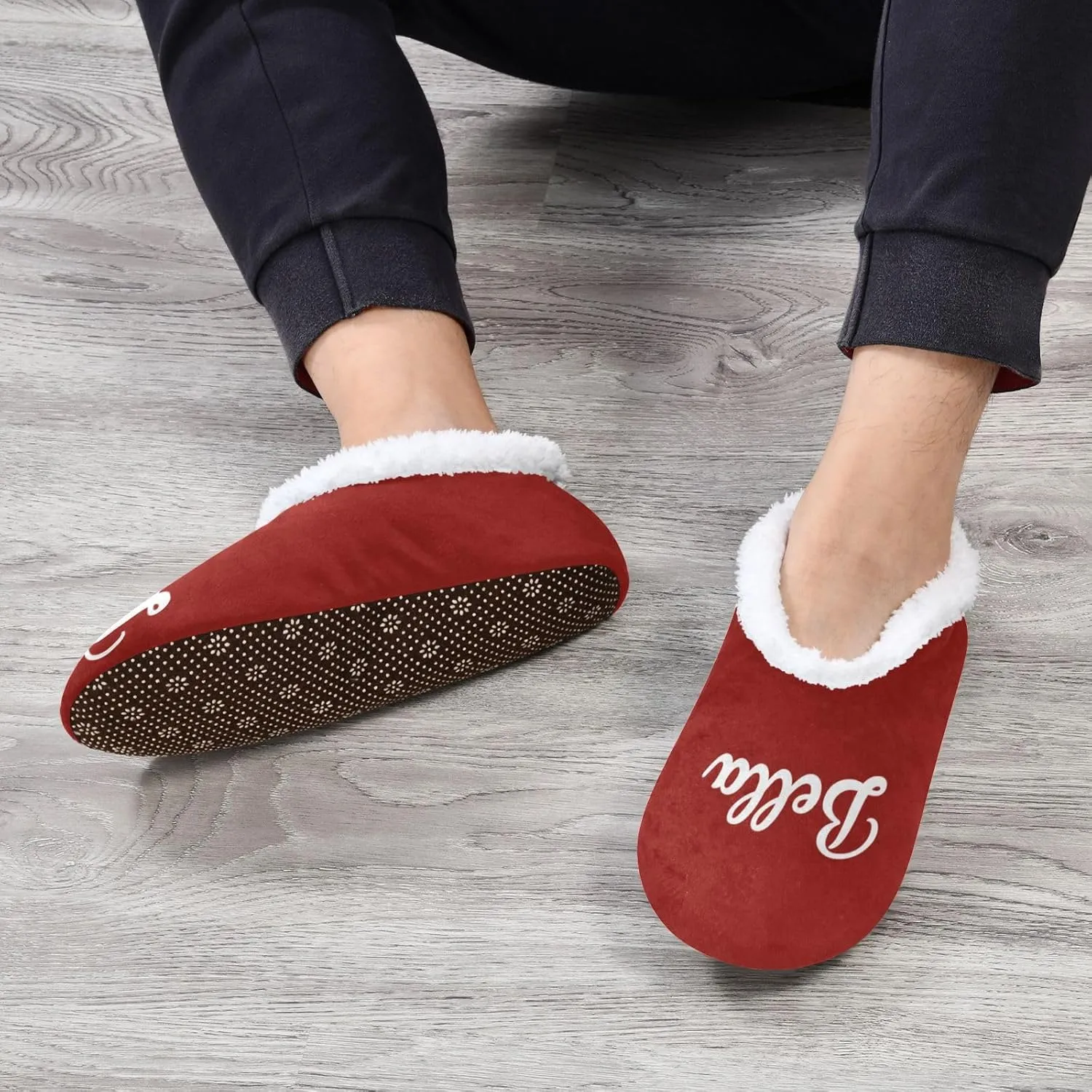 Custom House Slippers for Women Men Personalized Non-Slip Soft Sole Slippers