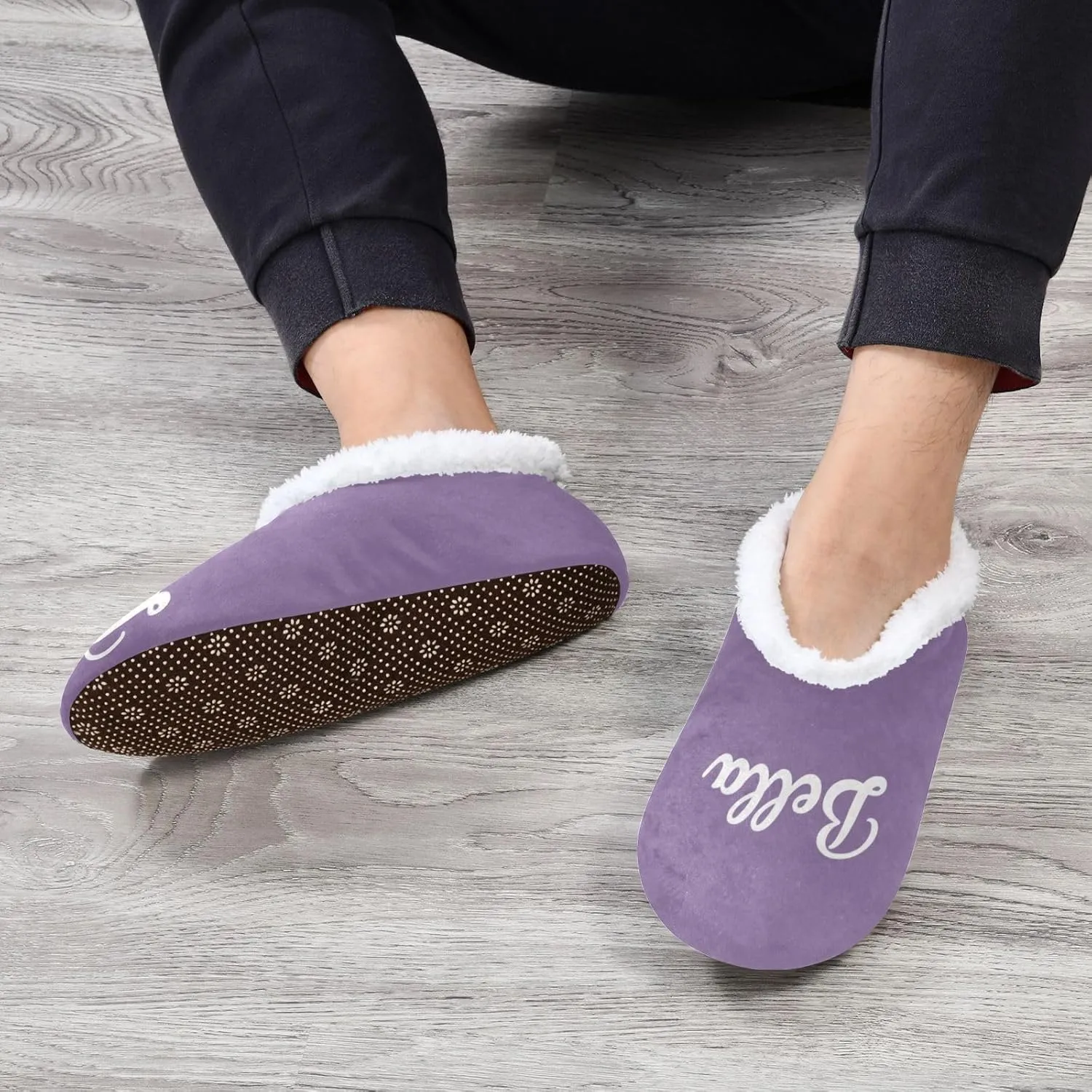 Custom House Slippers for Women Men Personalized Non-Slip Soft Sole Slippers