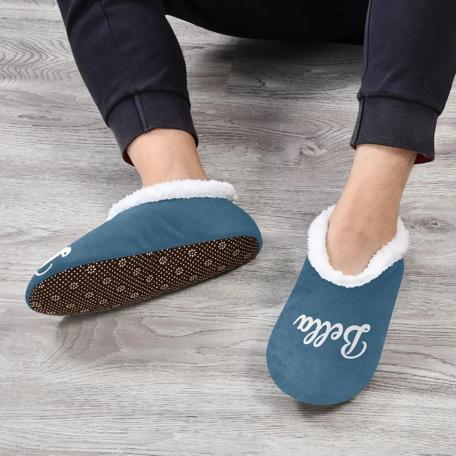Custom House Slippers for Women Men Personalized Non-Slip Soft Sole Slippers