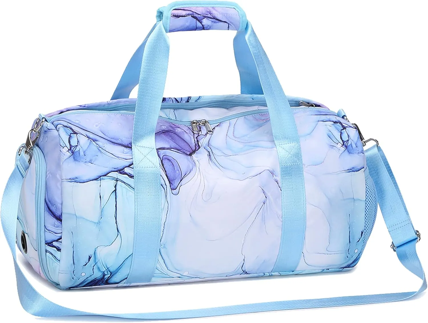Dance Bag Girls Dance Duffle Bag Sports Gym Bags Weekender Sleepover Overnight Bags with Shoe Compartment and Wet Pocket