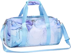 Dance Bag Girls Dance Duffle Bag Sports Gym Bags Weekender Sleepover Overnight Bags with Shoe Compartment and Wet Pocket
