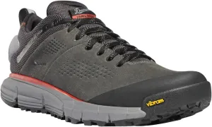 Danner Trail 2650 3” Waterproof Hiking Shoes for Men - Durable Leather & Textile Upper with Breathable Gore-Tex Lining and Vibram Traction Outsole, Dark Gray/Brick Red New - 13 EE