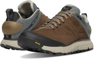 Danner Trail 2650 3” Waterproof Hiking Shoes for Men - Durable Leather & Textile Upper with Breathable Gore-Tex Lining and Vibram Traction Outsole, Kangaroo Brown/Stormy Weather - 10.5 D