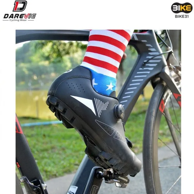Darevie DVMS001 MTB Cycling Bicycle Bike Shoe with ATOP Lacing System / Black (Sizes 39 to 44)