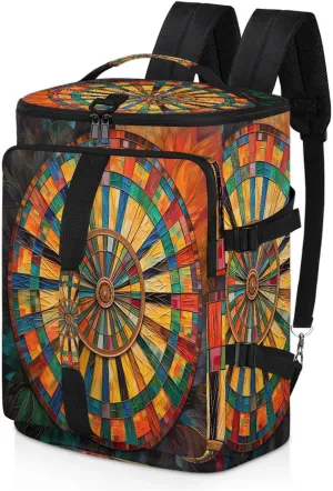 Darts Board Sports Gym Bags for Men Women Sports Backpack with Shoe Compartment 3-in-1 Tactical Duffle Bag for Overnight Weekender Travel