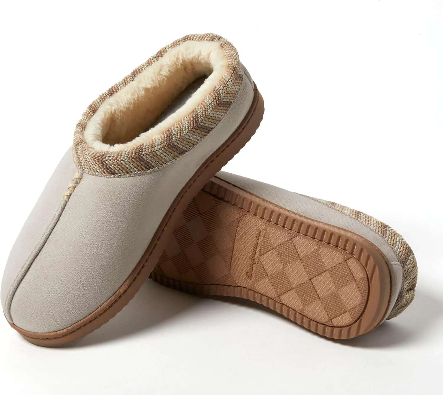 Dearfoams Women's Wren High Vamp Clog Indoor/Outdoor Memory Foam House Shoe