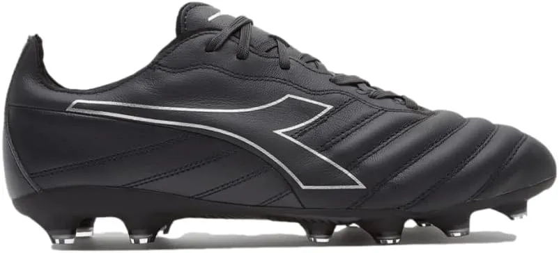 Diadora Brasil Elite 2 LT LP12 Firm Ground Soccer Shoe - Ultra-Soft, Water-Resistant Full-Grain Calfskin Upper, Non-Stretch Fabric Lining, Non-Slip PU Heel Lining, Insole with Flex Points