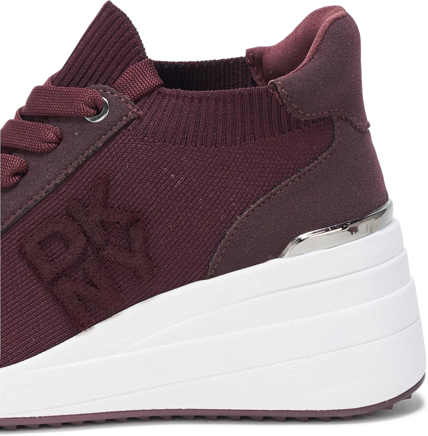 DKNY Women's Kasia Everyday Lace Up Wedge Sneaker