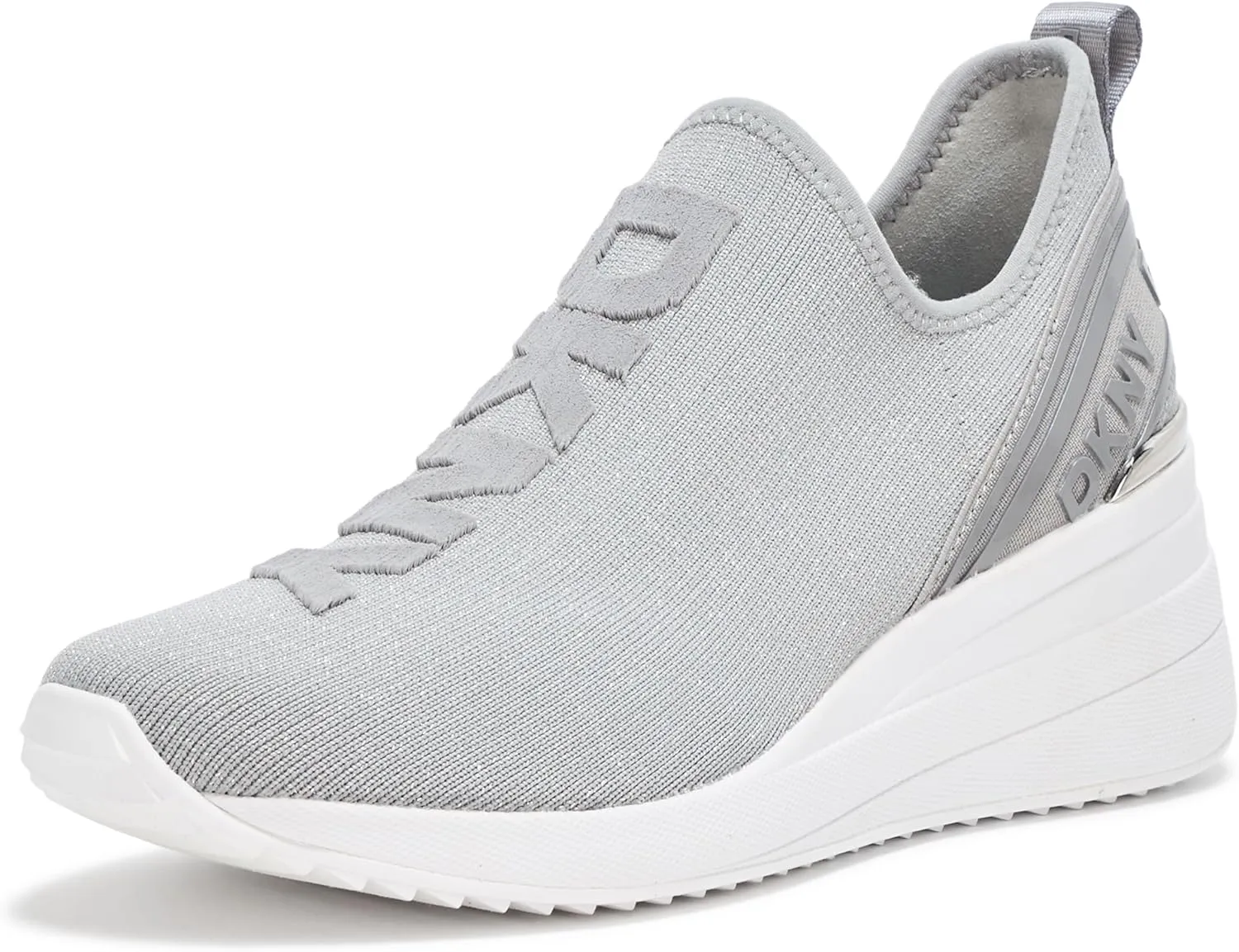 DKNY Women's Keeva Everyday Slip on Wedge Sneaker with Logo