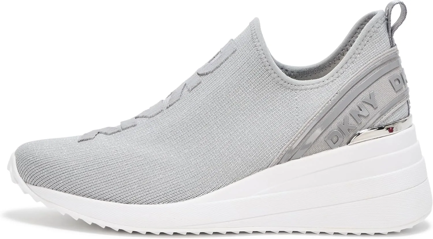 DKNY Women's Keeva Everyday Slip on Wedge Sneaker with Logo