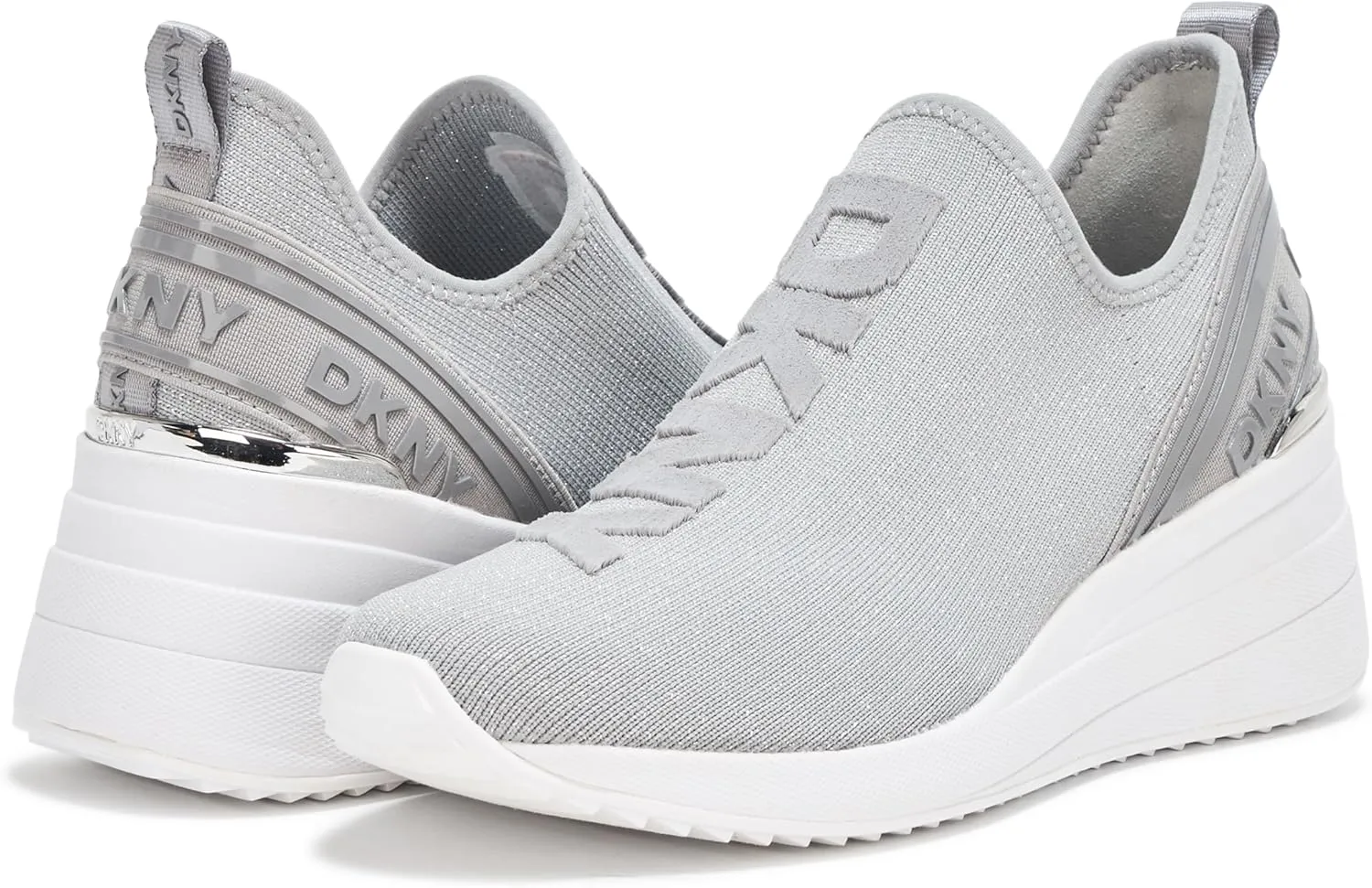 DKNY Women's Keeva Everyday Slip on Wedge Sneaker with Logo