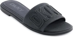 DKNY Women's Willow Flat Slide Sandal with Logo
