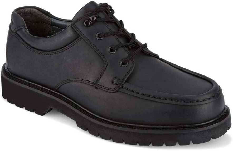 Dockers Mens Glacier Synthetic Leather Rugged Casual Oxford Shoe, Black, 10.5 W