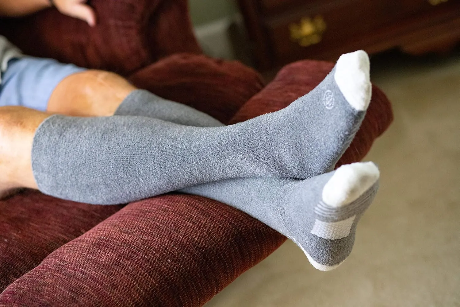 Doctor's Choice Sleeping Socks, Cozy Compression Sock, with Soft, Warm, Fuzzy Features