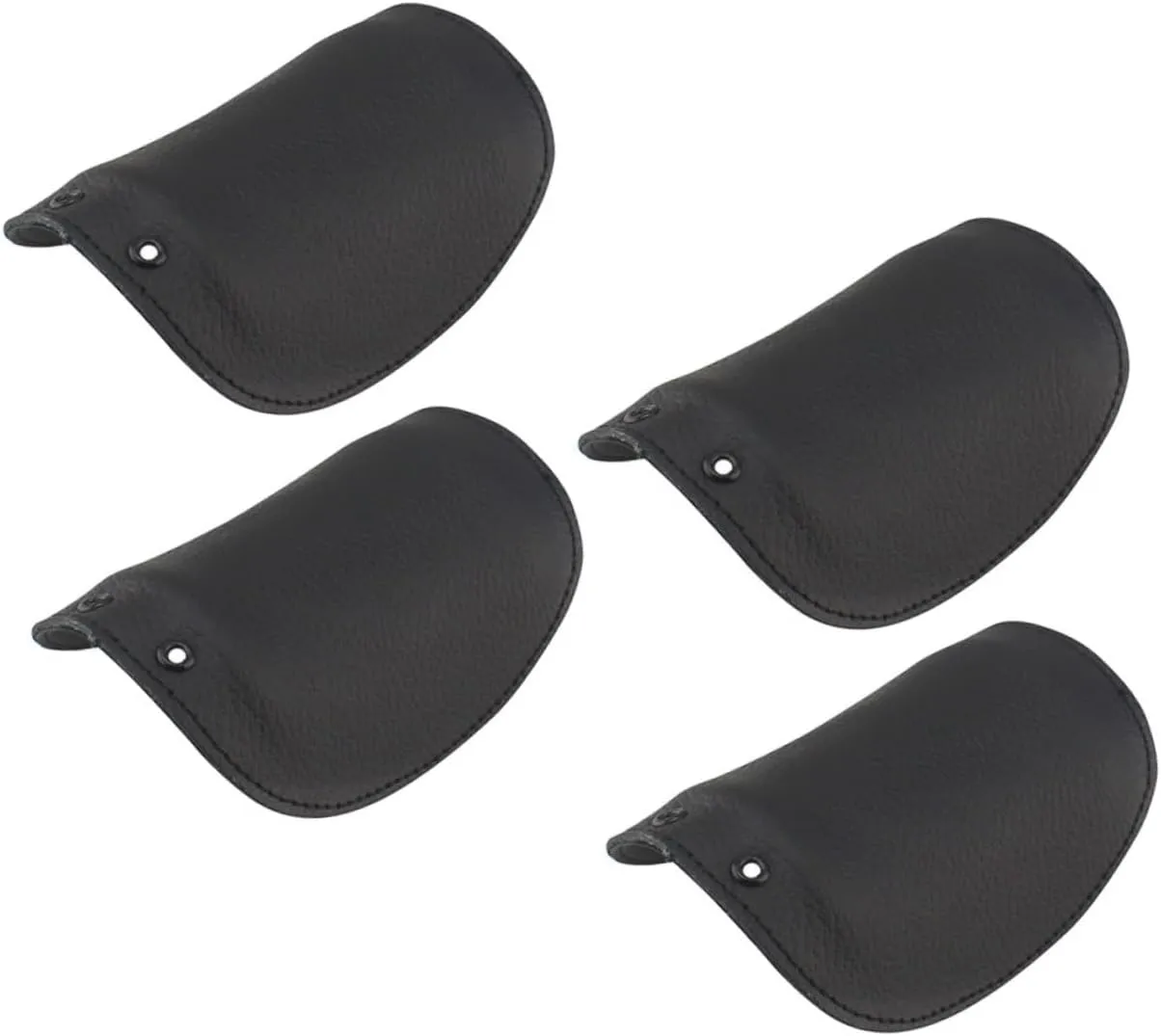 Door/outdoor Shoes Covers 2 Pair Safety Toe Cap Insulation Protective Covers Black Cowhide Easy Install for Work