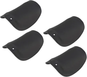 Door/outdoor Shoes Covers 2 Pair Safety Toe Cap Insulation Protective Covers Black Cowhide Easy Install for Work