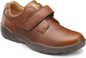 Dr. Comfort William Black Diabetic Shoes for Men-Easy Off with Removable Shoe Insole-Everyday Office Wear Shoes