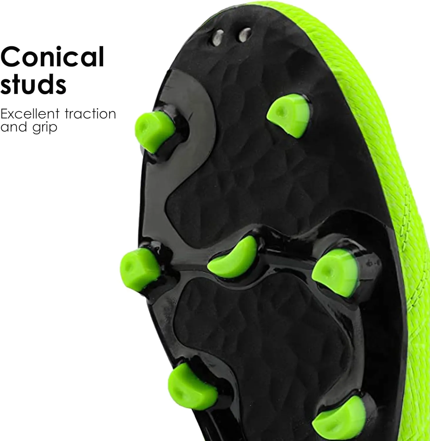 DREAM PAIRS Mens Sport Flexible Athletic Lace Up Light Weight Outdoor Cleats Football Soccer Shoes