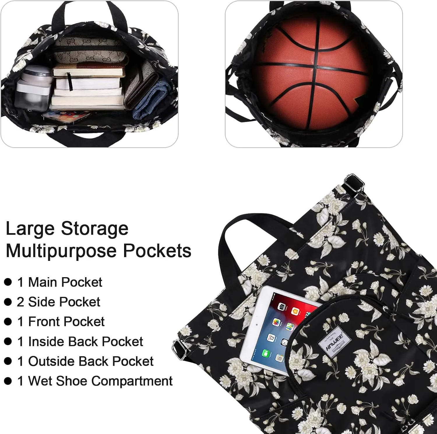 Dry Wet Drawstring Backpack with Shoe Compartment for Women Adjustable Gym Bag
