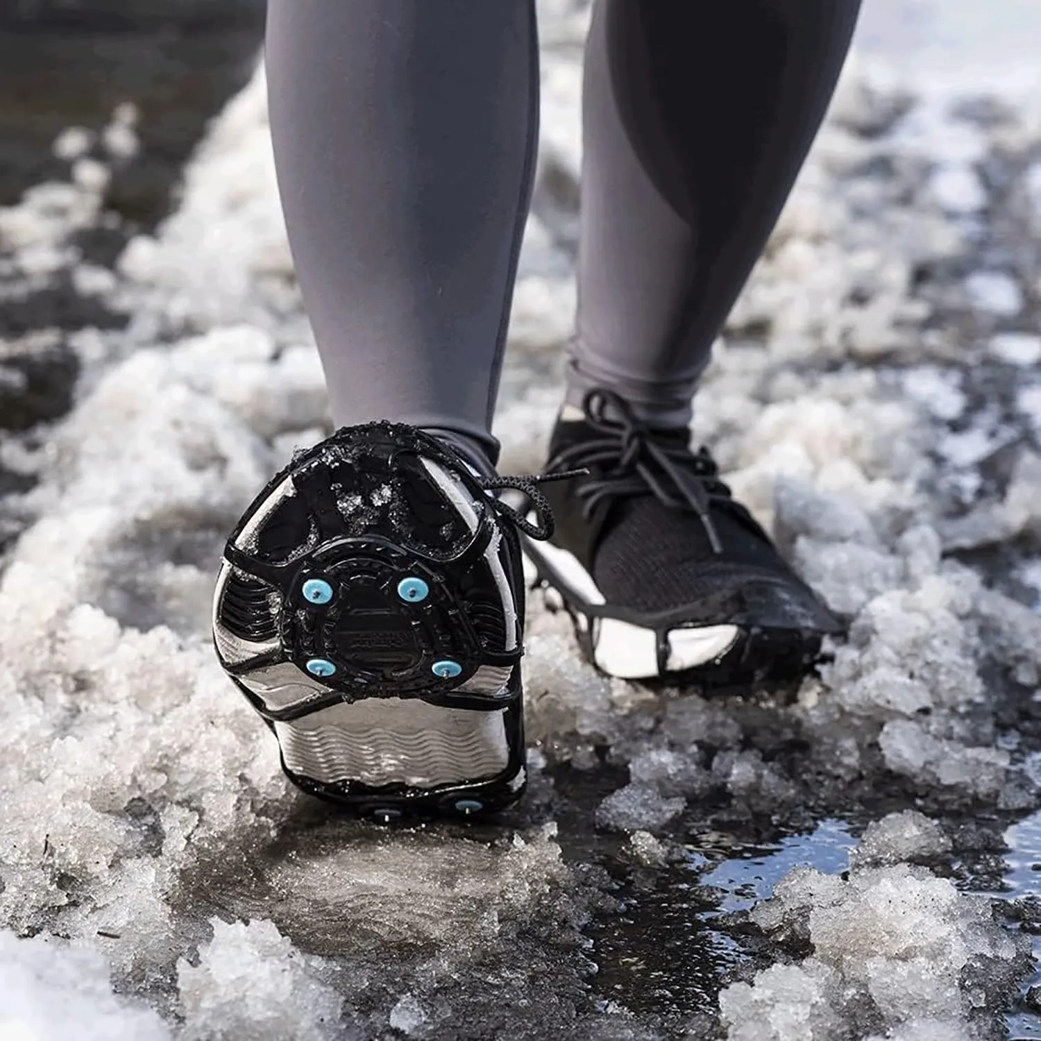 Due North Everyday G3 Ice Cleats for Shoes & Boots - Traction Spikes for Men & Women to Improve Grip on Snow & Ice